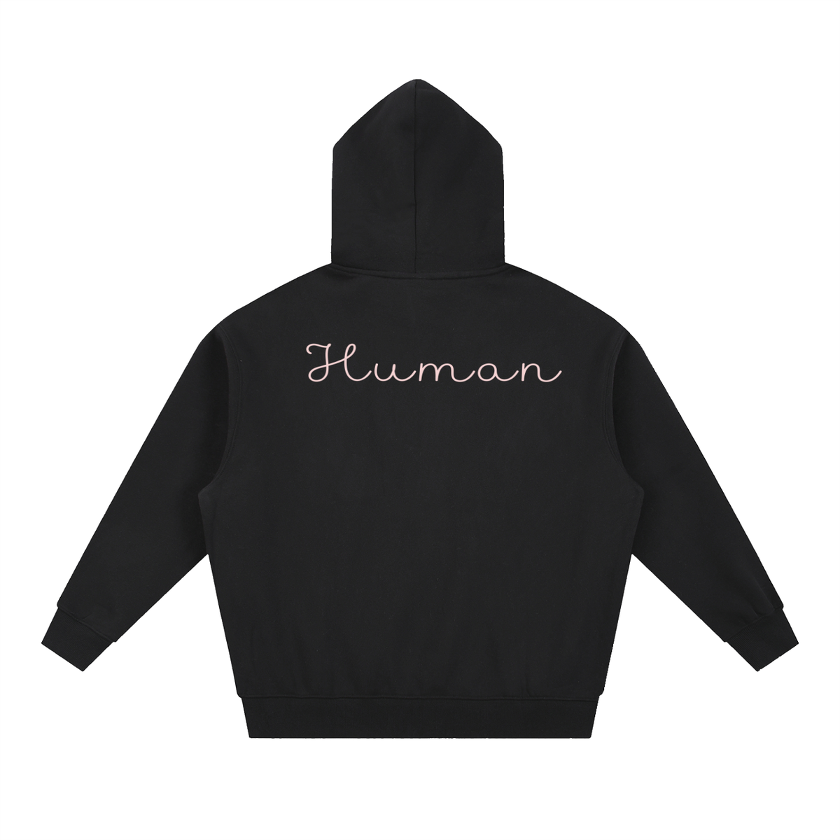 Hello My Name Is Human Oversized Fleece Hoodie