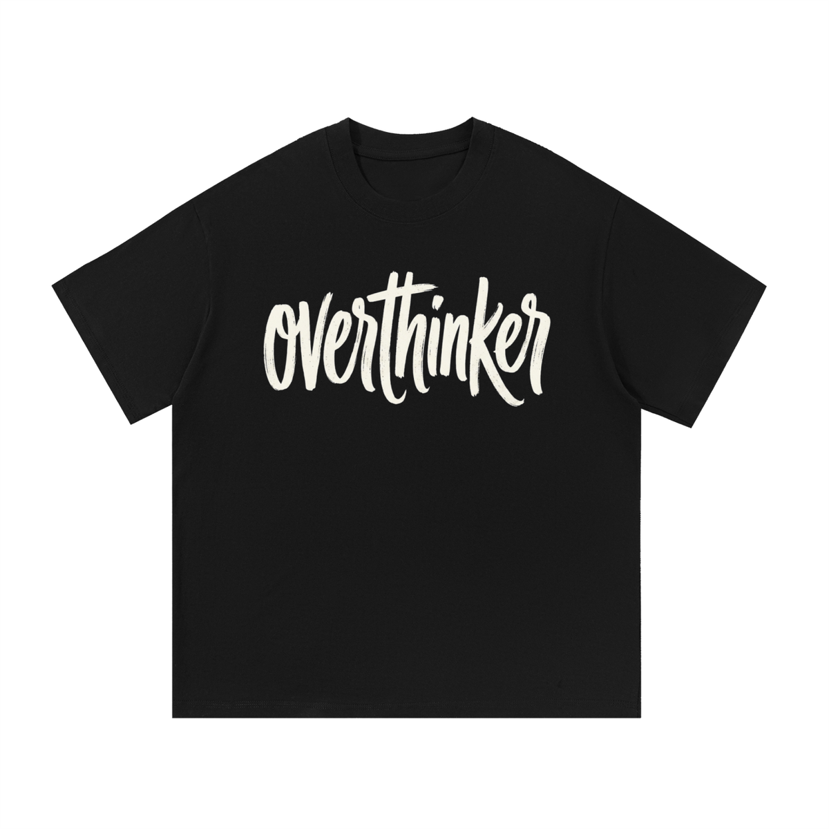 Overthinker Script Oversized Cotton T-Shirt
