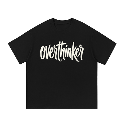 Overthinker Script Oversized Cotton T-Shirt