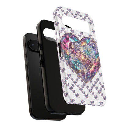 Galaxy Heart Tough Phone Case — Sparkling Cosmic Heart Design
