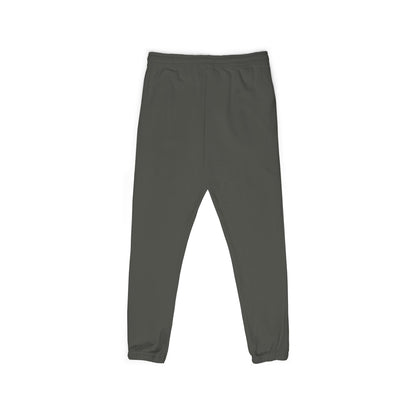 Fleece Sweatpants — Green Leaf Patch Joggers