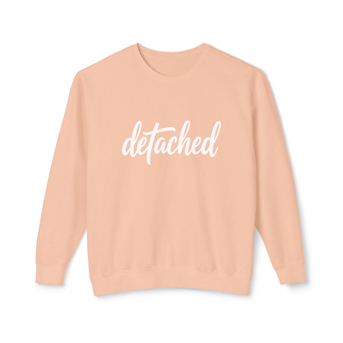 Detached Crewneck Sweatshirt — Minimal Script Pullover