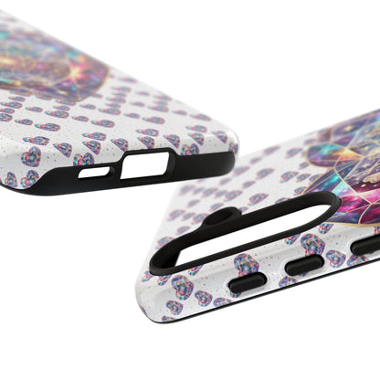 Galaxy Heart Tough Phone Case — Sparkling Cosmic Heart Design