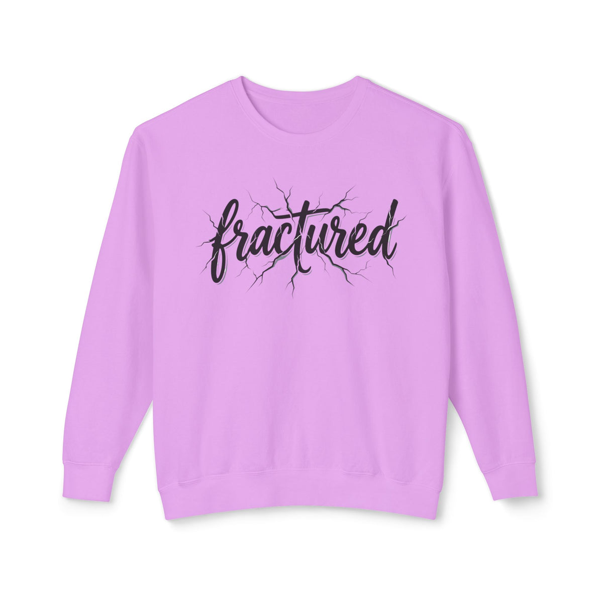 Fractured Script Crewneck Sweatshirt