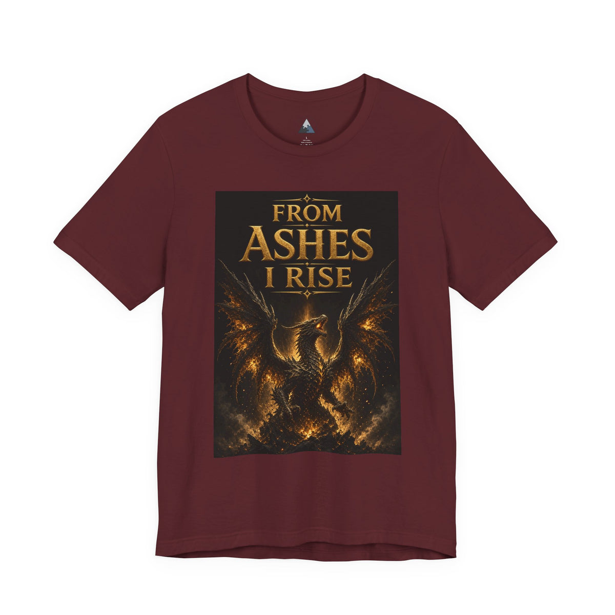 From Ashes I Rise T-Shirt – Phoenix Rebirth Recovery Tee