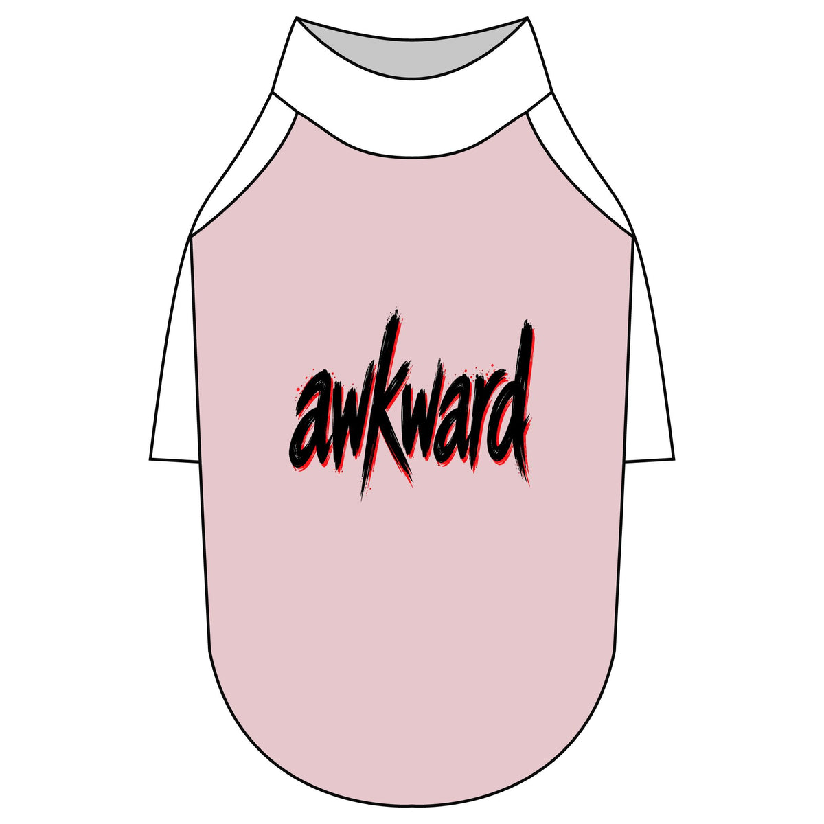 Awkward Pet T-Shirt — Raglan Shirt for Dogs & Cats