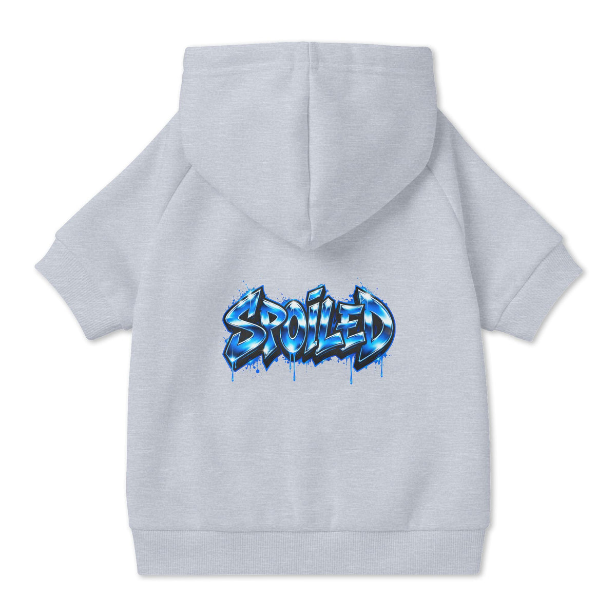 Spoiled Blue Graffiti Pet Hoodie