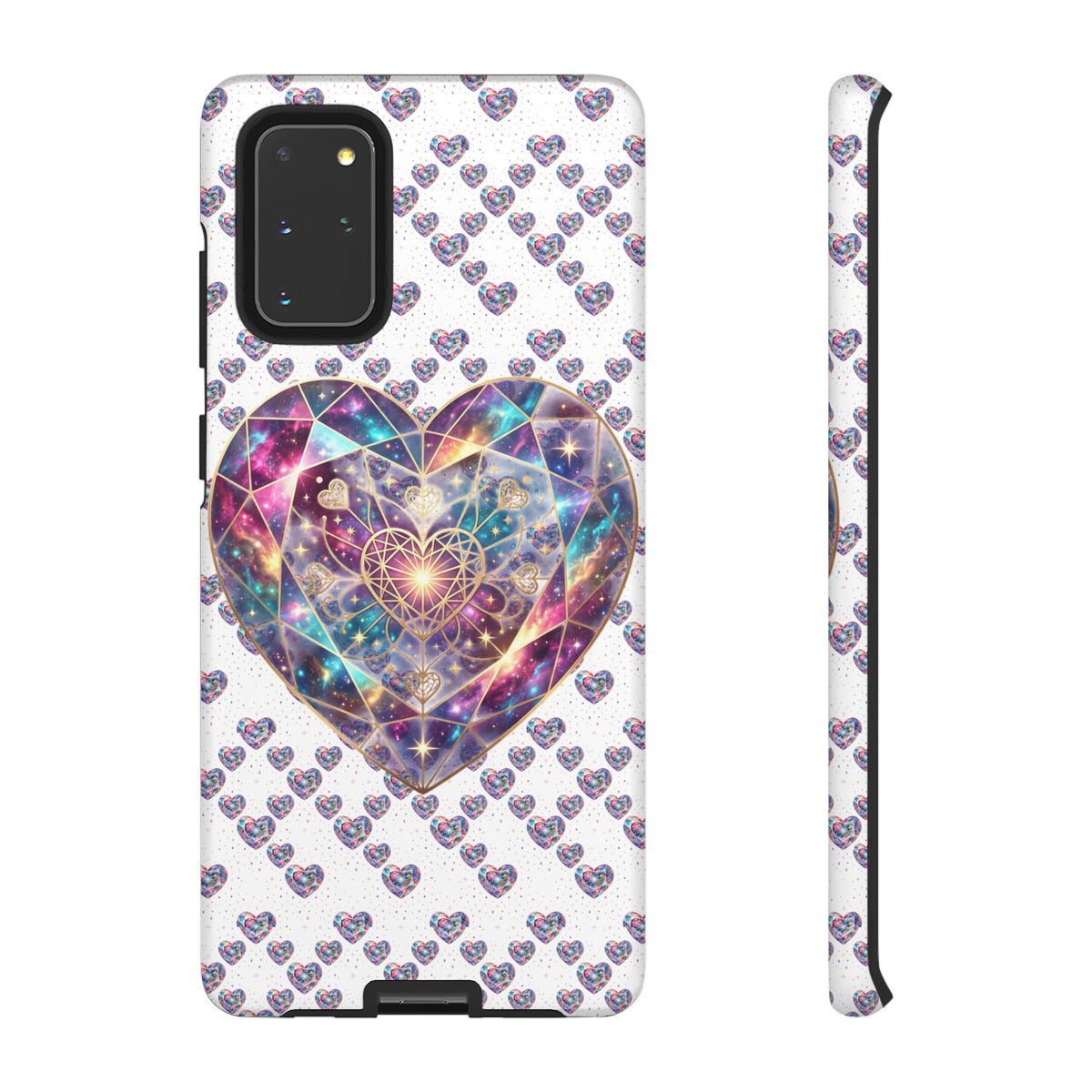 Galaxy Heart Tough Phone Case — Sparkling Cosmic Heart Design