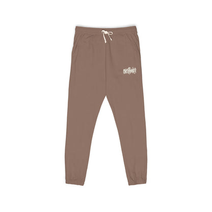 Ember Script Sweatpants — Garment-Dyed Fleece Joggers with "overthinker" Script