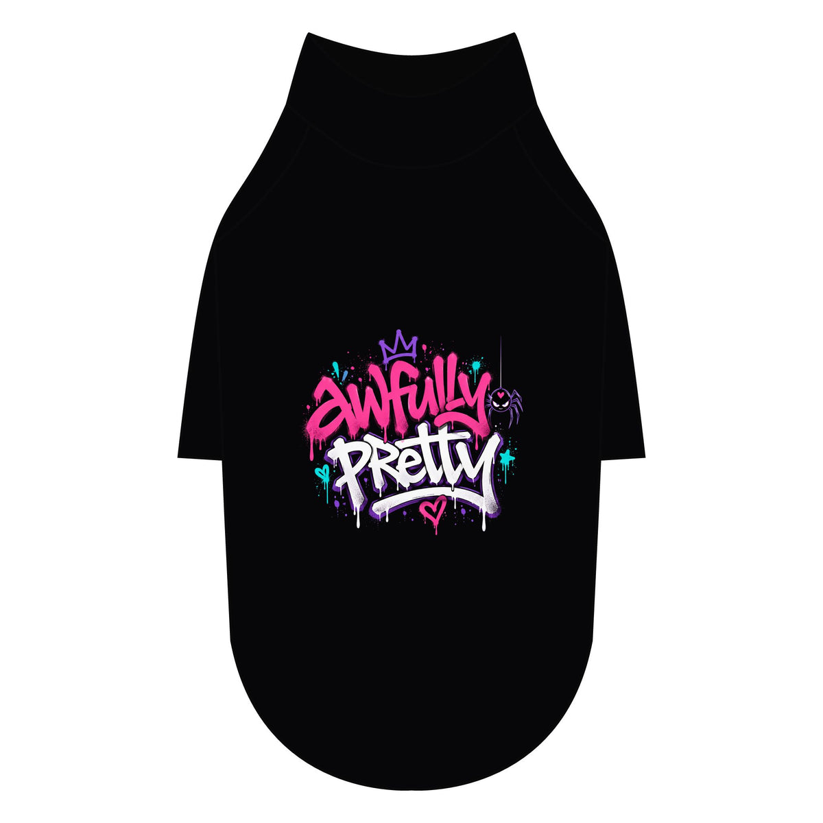 Awfully Pretty Graffiti Pet Raglan T-Shirt