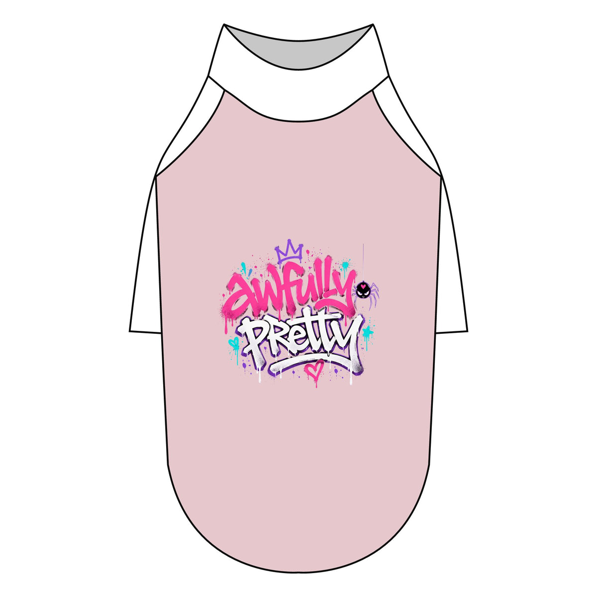 Awfully Pretty Graffiti Pet Raglan T-Shirt