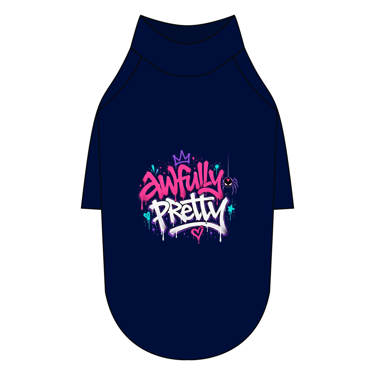 Awfully Pretty Graffiti Pet Raglan T-Shirt
