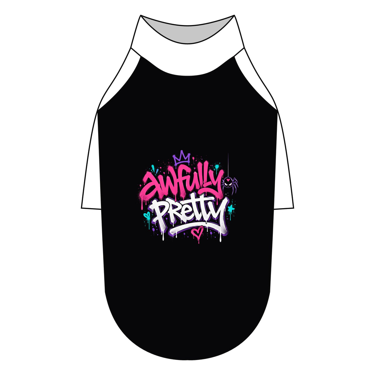 Awfully Pretty Graffiti Pet Raglan T-Shirt