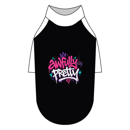 Awfully Pretty Graffiti Pet Raglan T-Shirt