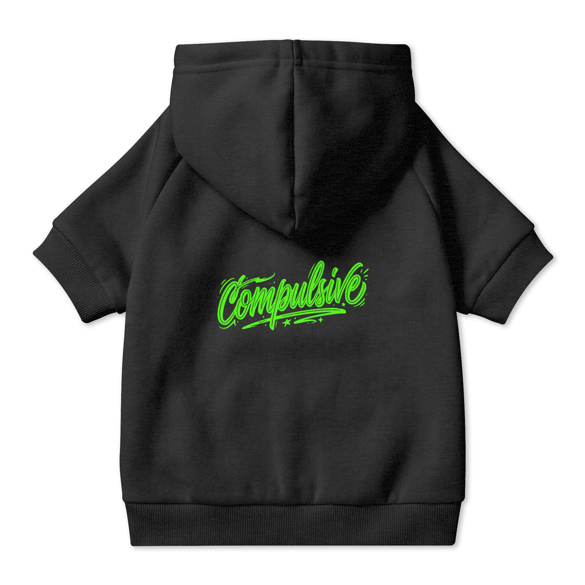 Compulsive Green Graffiti Pet Hoodie