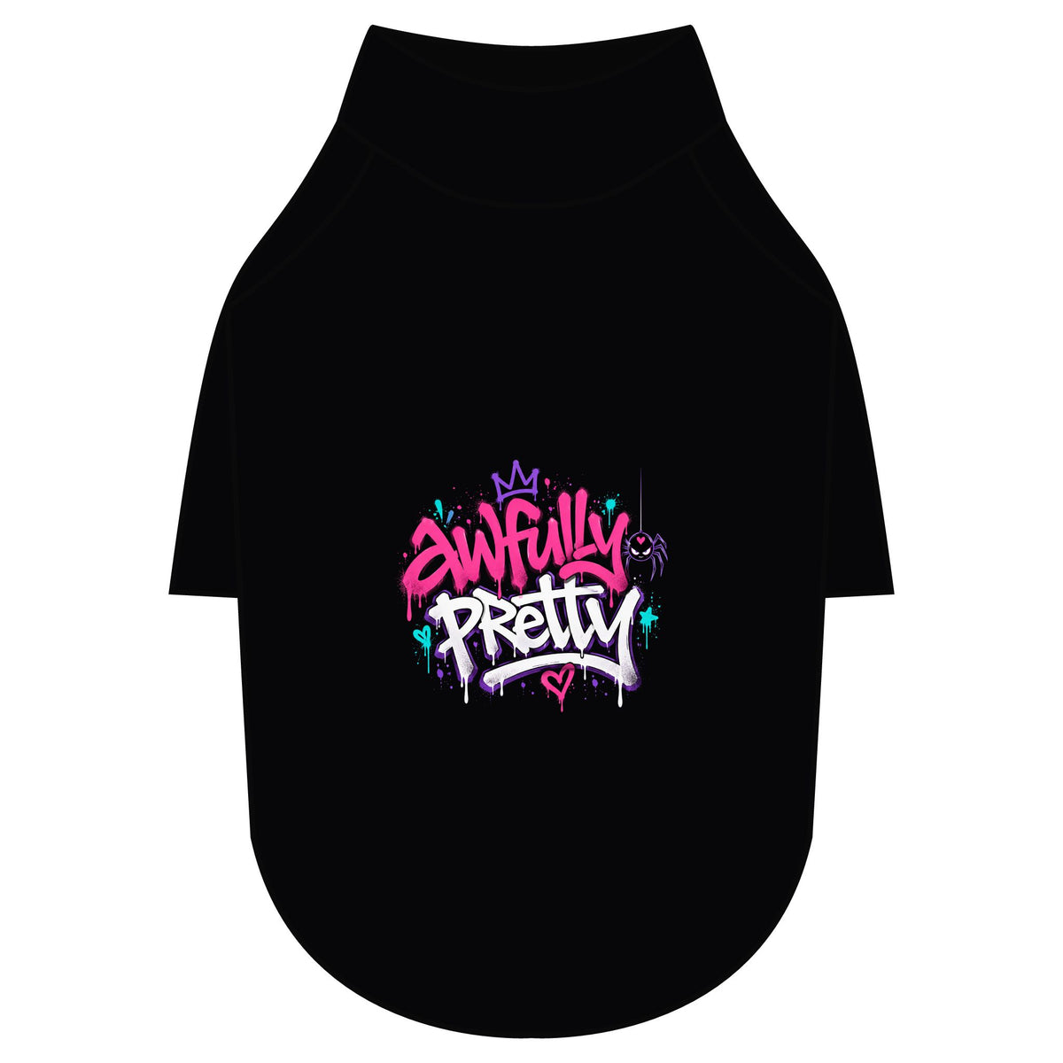 Awfully Pretty Graffiti Pet Raglan T-Shirt