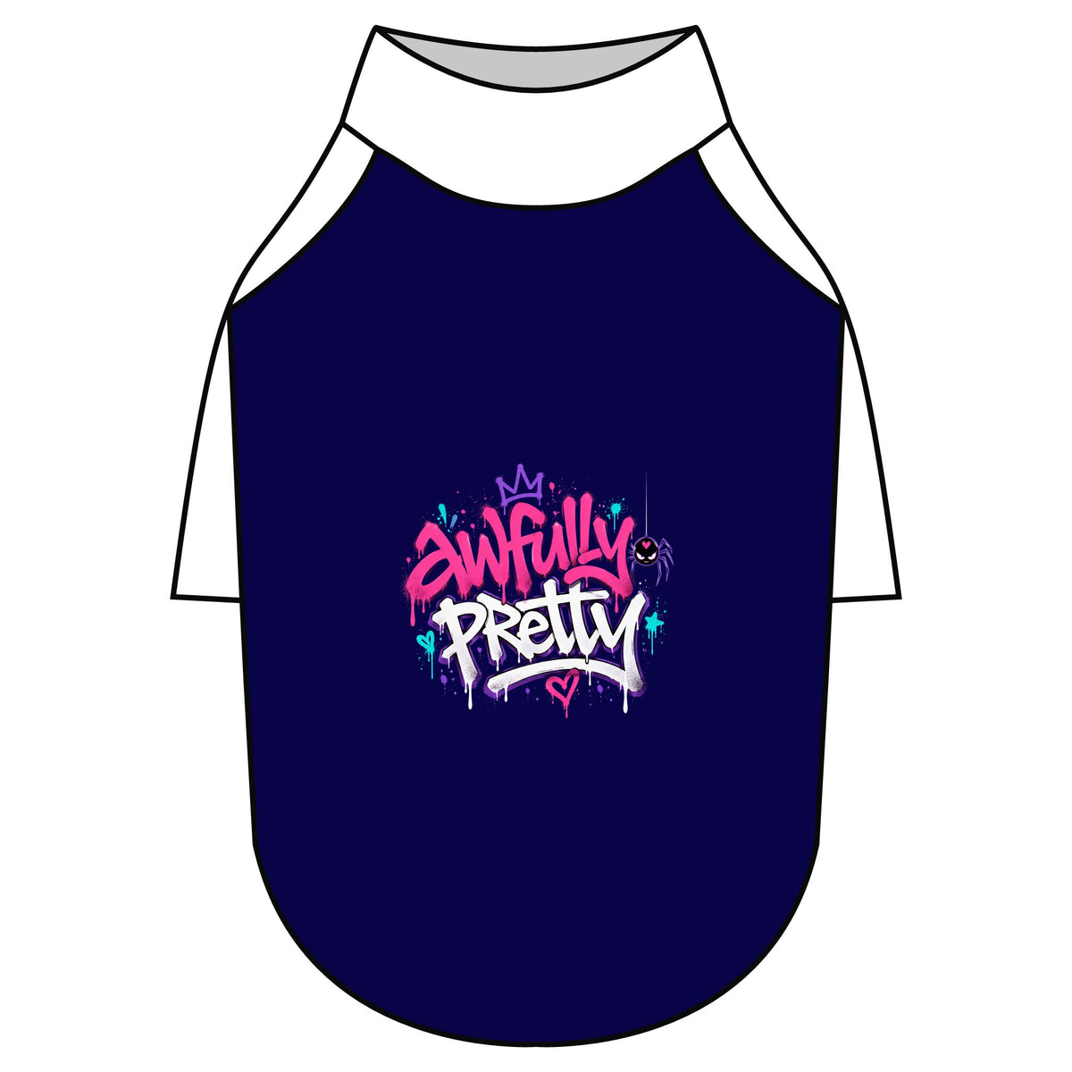 Awfully Pretty Graffiti Pet Raglan T-Shirt