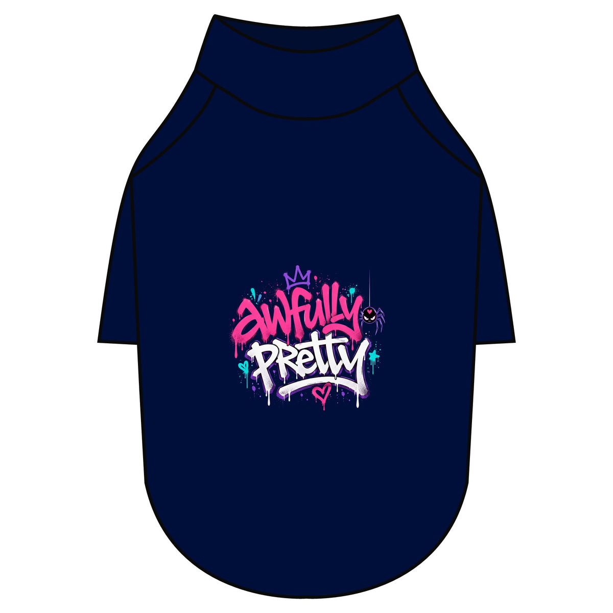 Awfully Pretty Graffiti Pet Raglan T-Shirt