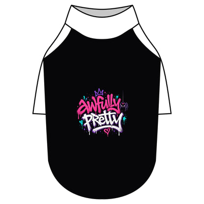 Awfully Pretty Graffiti Pet Raglan T-Shirt