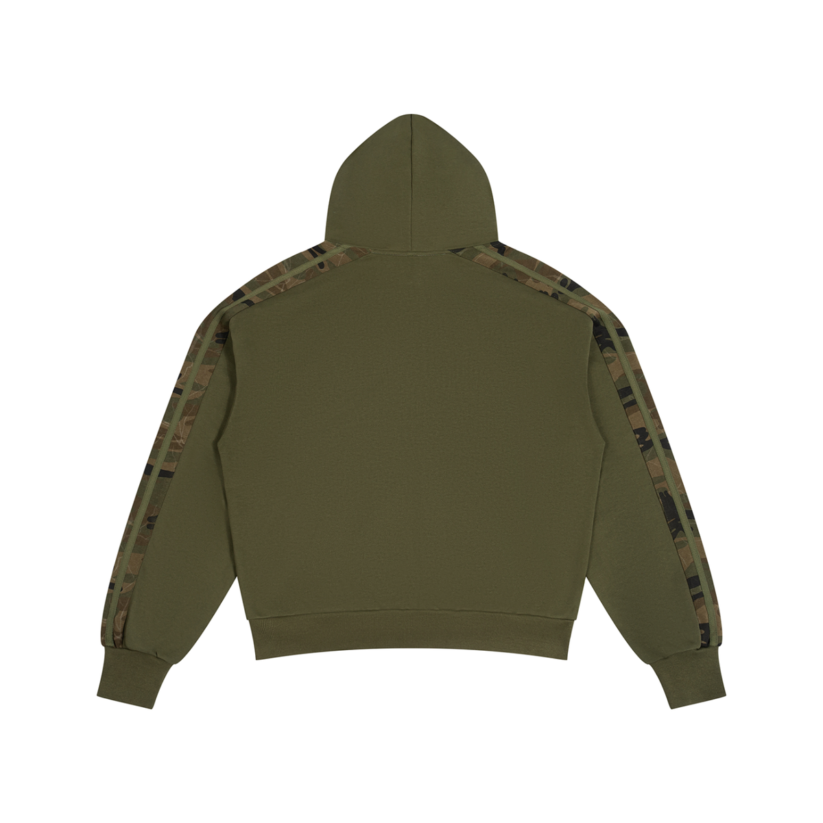 Sober AF Gold Badge Unisex Boxy Camo Paneled Hoodie