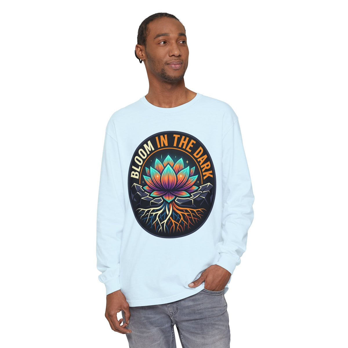 Bloom in the Dark Long Sleeve Tee – Lotus Recovery Shirt