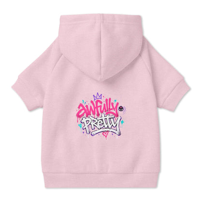 Awfully Pretty Graffiti Pet Hoodie