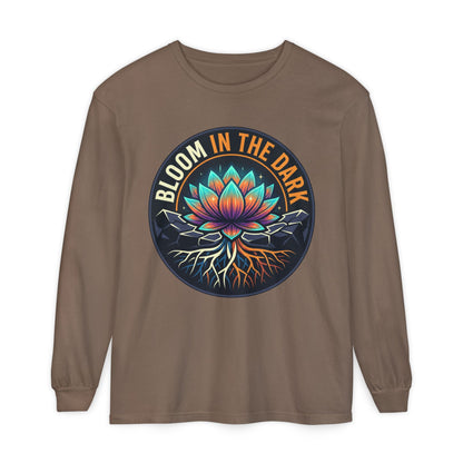 Bloom in the Dark Long Sleeve Tee – Lotus Recovery Shirt