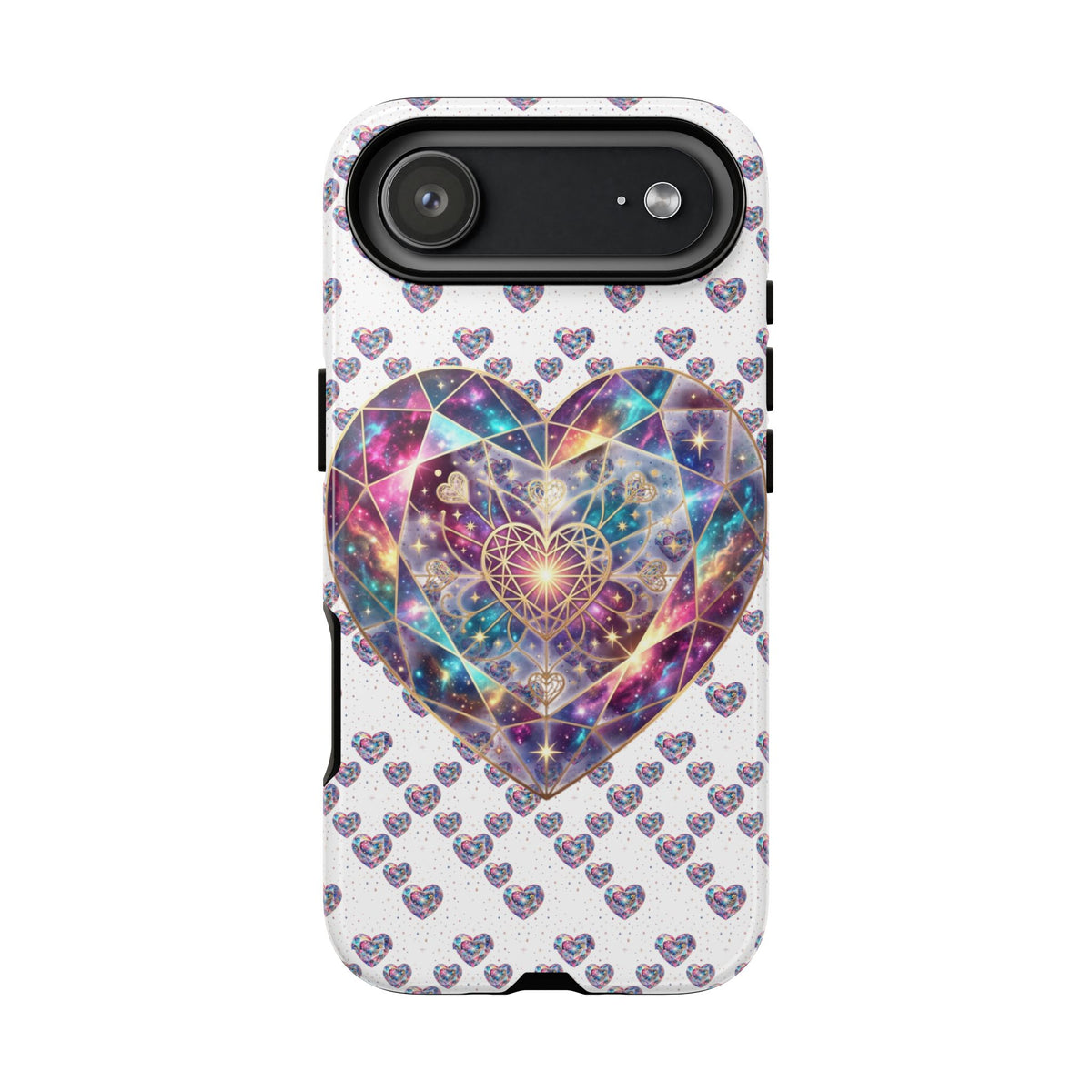 Galaxy Heart Tough Phone Case — Sparkling Cosmic Heart Design