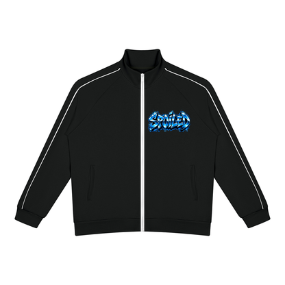 Spoiled Blue Graffiti Unisex Color-Block Track Jacket