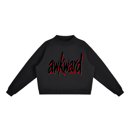 Essential Fleece Mock-Neck Crew Sweatshirt