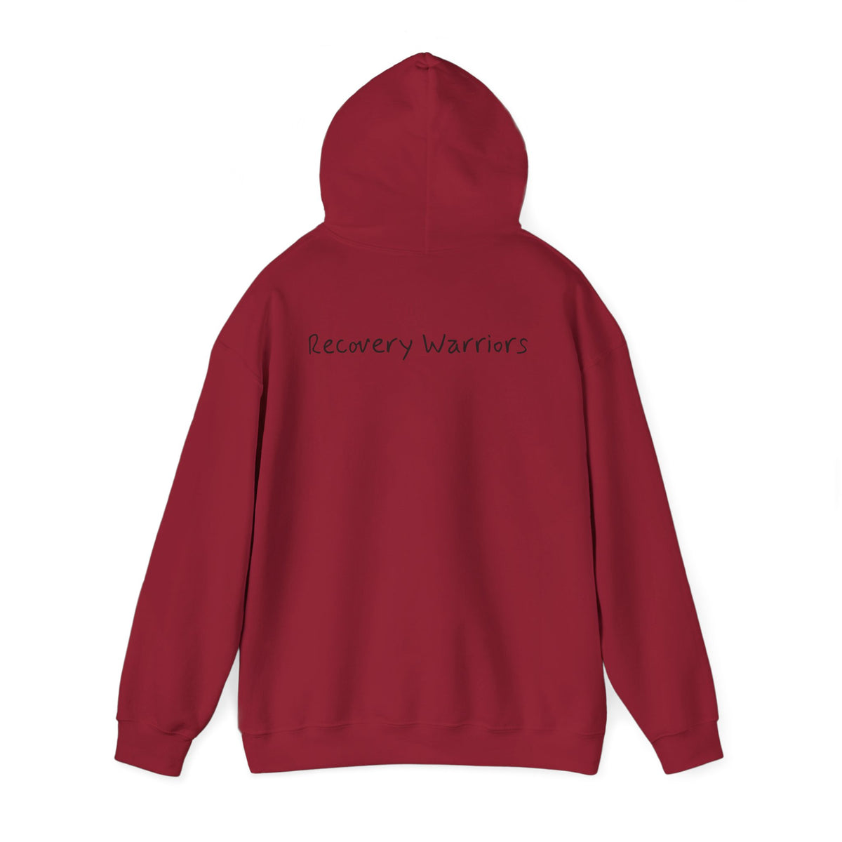 Hoodie — 'Ugly' Script Front & 'Recovery Warriors' Back Pullover