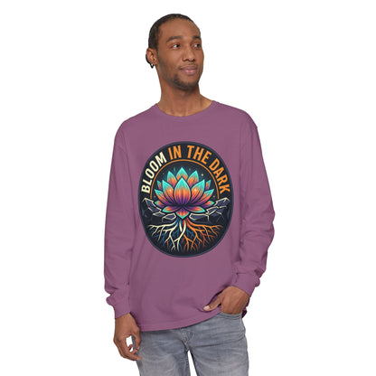 Bloom in the Dark Long Sleeve Tee – Lotus Recovery Shirt