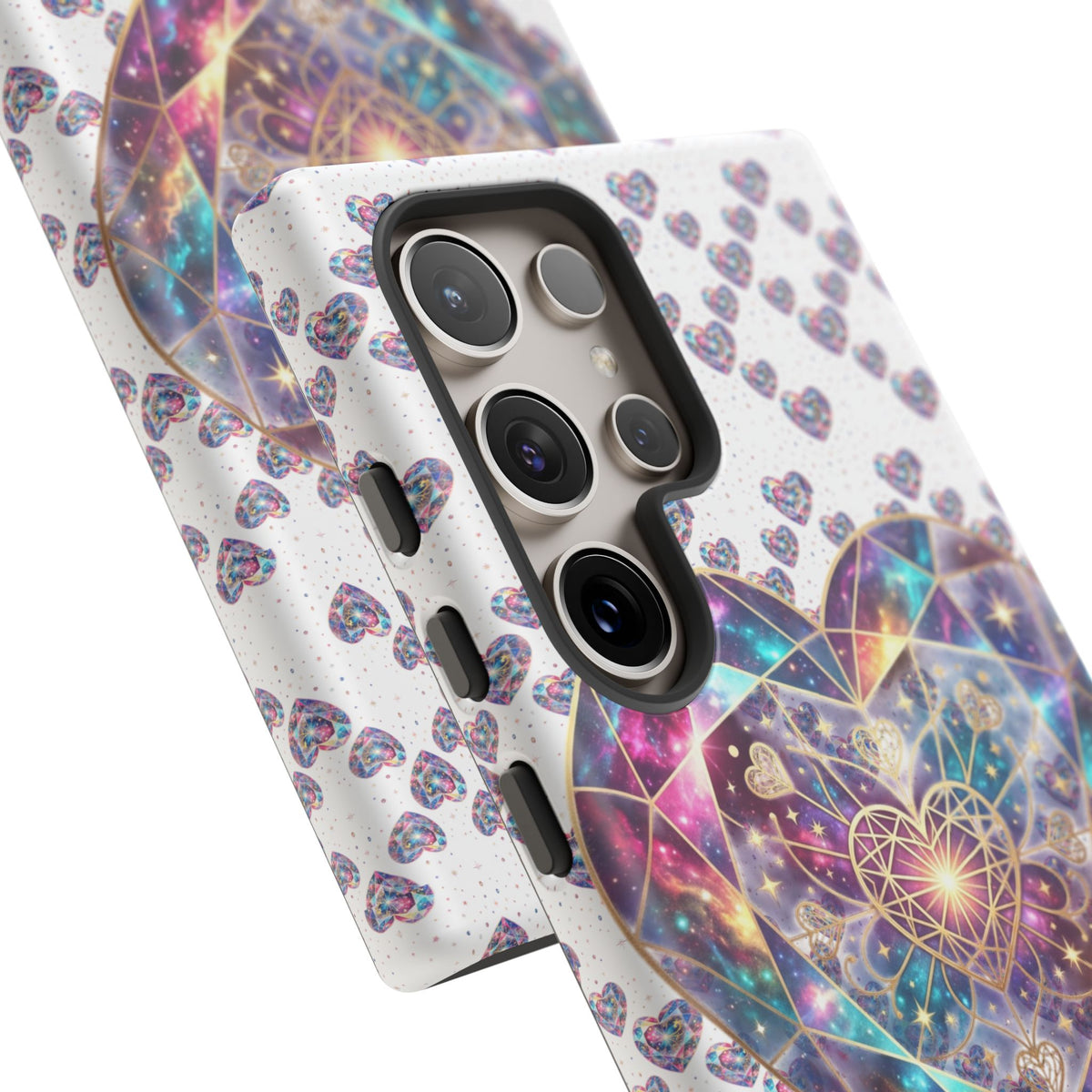 Galaxy Heart Tough Phone Case — Sparkling Cosmic Heart Design