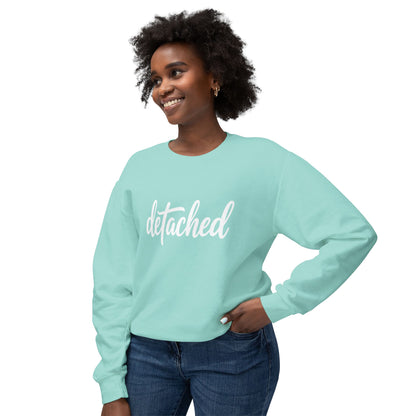 Detached Crewneck Sweatshirt — Minimal Script Pullover