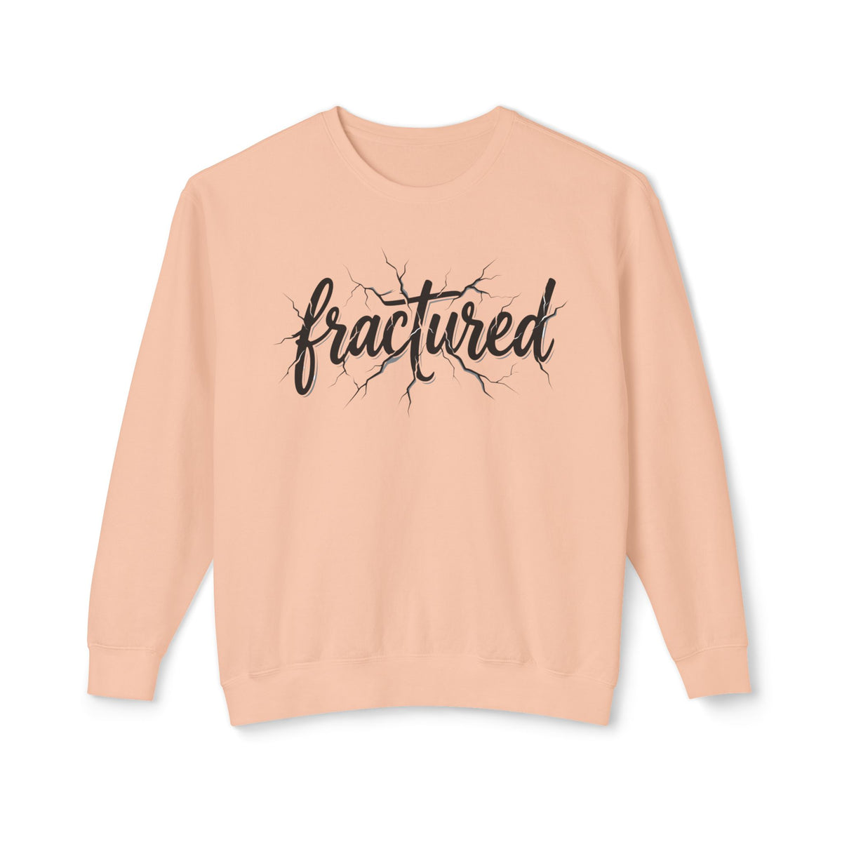 Fractured Script Crewneck Sweatshirt