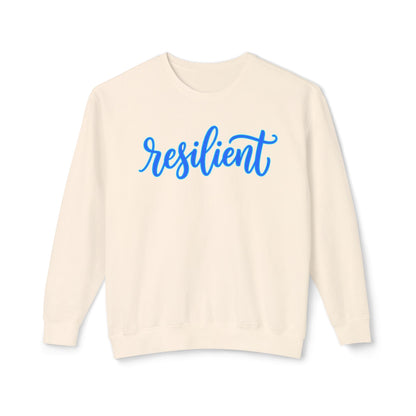 Resilient Script Sweatshirt — Inspirational Crewneck for Women & Men