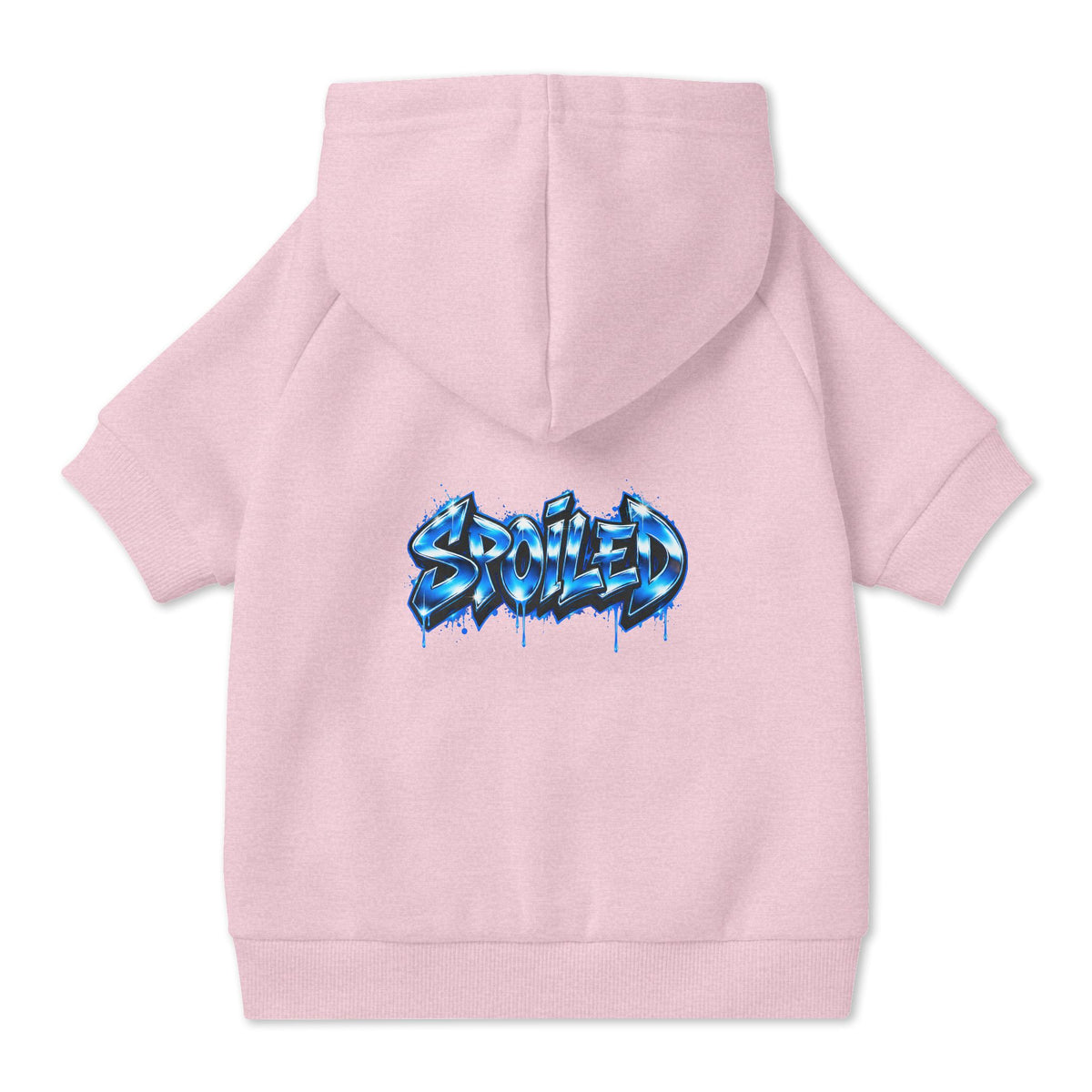 Spoiled Blue Graffiti Pet Hoodie