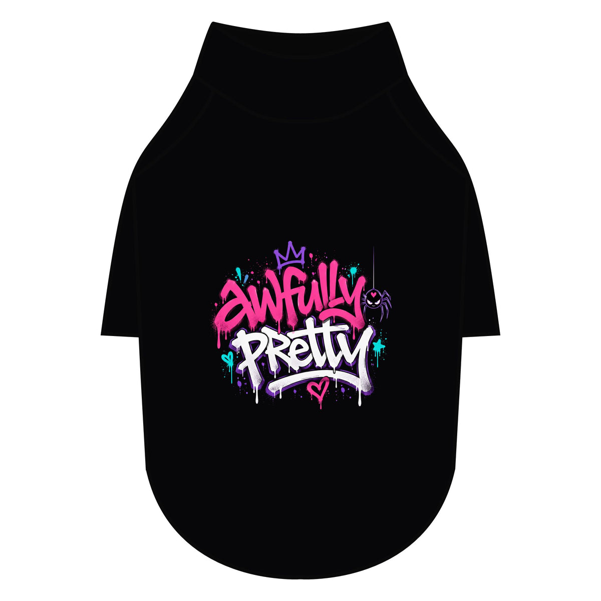 Awfully Pretty Graffiti Pet Raglan T-Shirt
