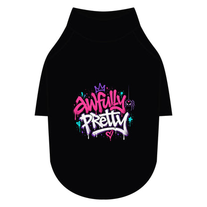 Awfully Pretty Graffiti Pet Raglan T-Shirt