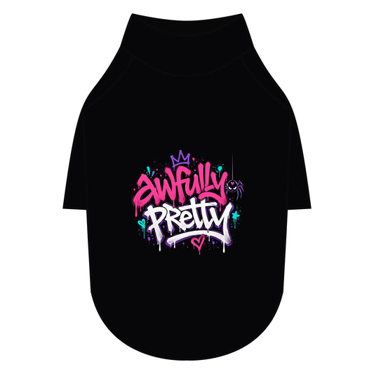 Awfully Pretty Graffiti Pet Raglan T-Shirt