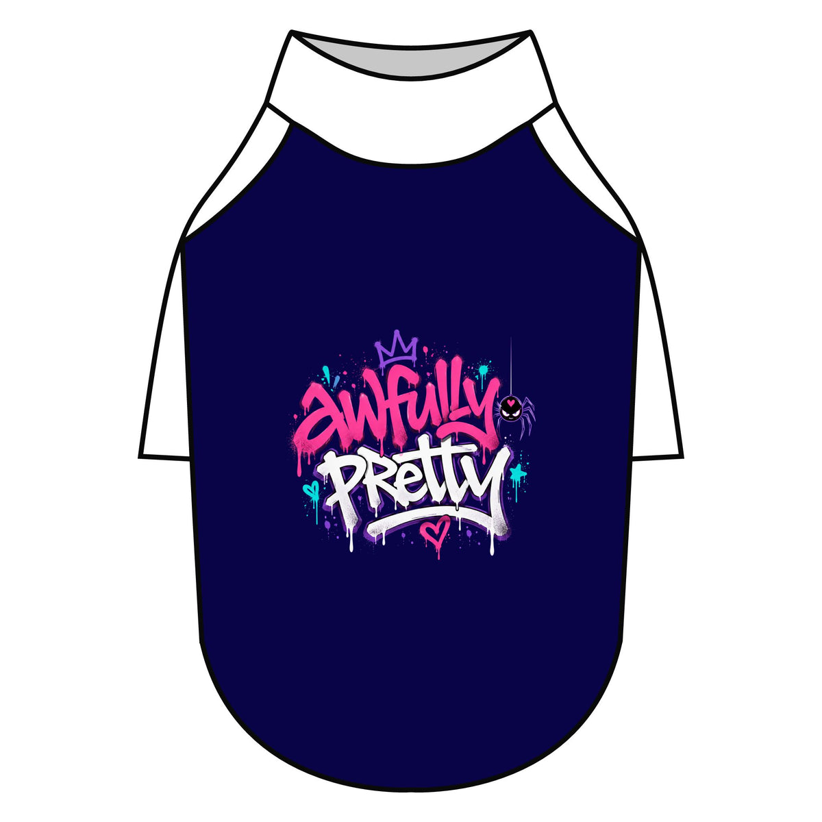 Awfully Pretty Graffiti Pet Raglan T-Shirt