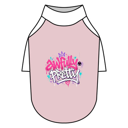 Awfully Pretty Graffiti Pet Raglan T-Shirt