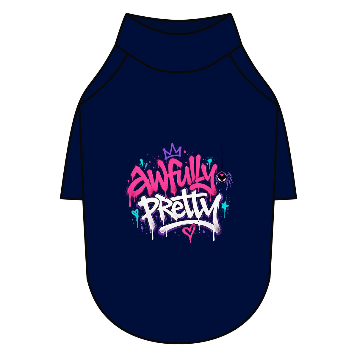 Awfully Pretty Graffiti Pet Raglan T-Shirt