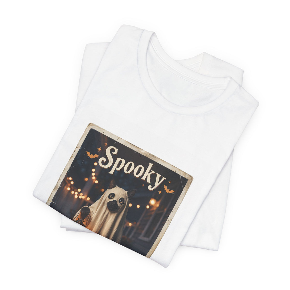 Ghost Dog Halloween Tee | Spooky Animals vintage poster