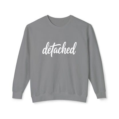 Detached Crewneck Sweatshirt — Minimal Script Pullover