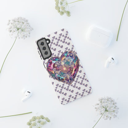 Galaxy Heart Tough Phone Case — Sparkling Cosmic Heart Design