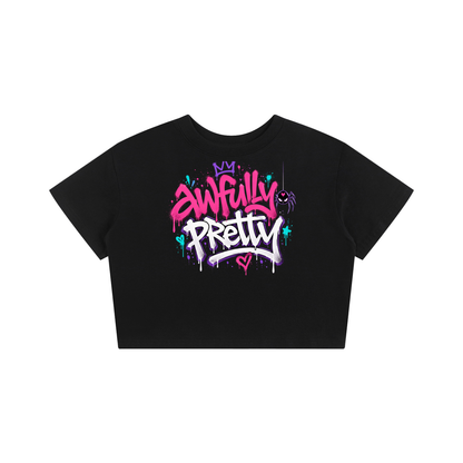 Awfully Pretty Graffiti Seamless Baby Tee - 200 GSM