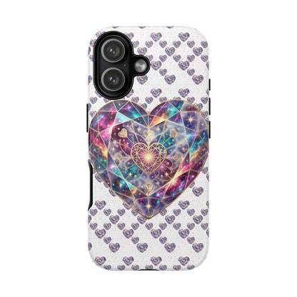 Galaxy Heart Tough Phone Case — Sparkling Cosmic Heart Design