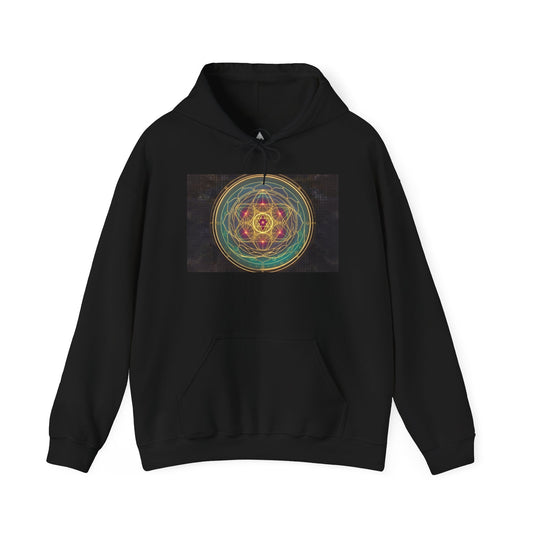 Recovery Warriors Hoodie — Sacred Geometry Healing Mandala Sweatshirt