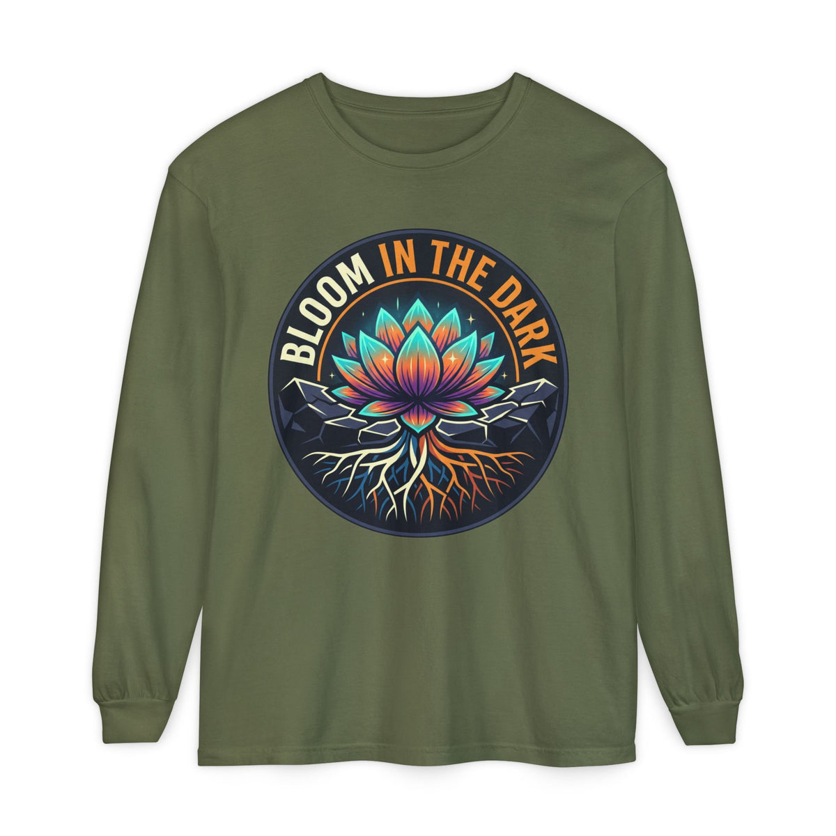 Bloom in the Dark Long Sleeve Tee – Lotus Recovery Shirt
